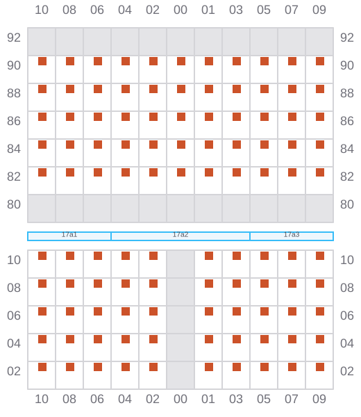 Bay 017 view and slots of HELGOLAND