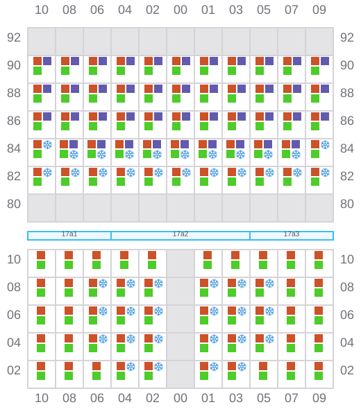 Bay 019 view and slots of HELGOLAND