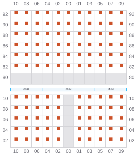 Bay 025 view and slots of HELGOLAND