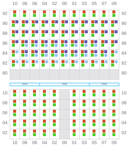 Bay 027 view and slots of HELGOLAND