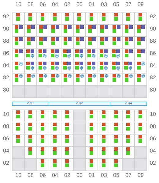 Bay 031 view and slots of HELGOLAND