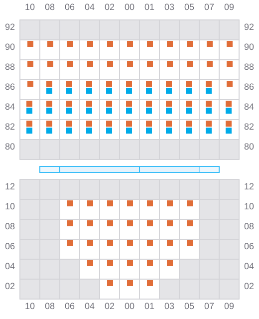 Bay 007 view and slots of ALEJANDRINA