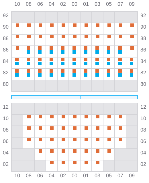 Bay 011 view and slots of ALEJANDRINA