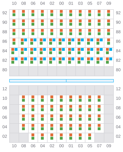 Bay 013 view and slots of ALEJANDRINA