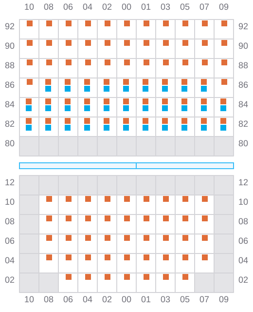 Bay 015 view and slots of ALEJANDRINA