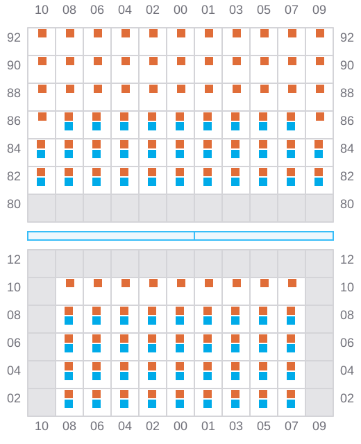 Bay 023 view and slots of ALEJANDRINA