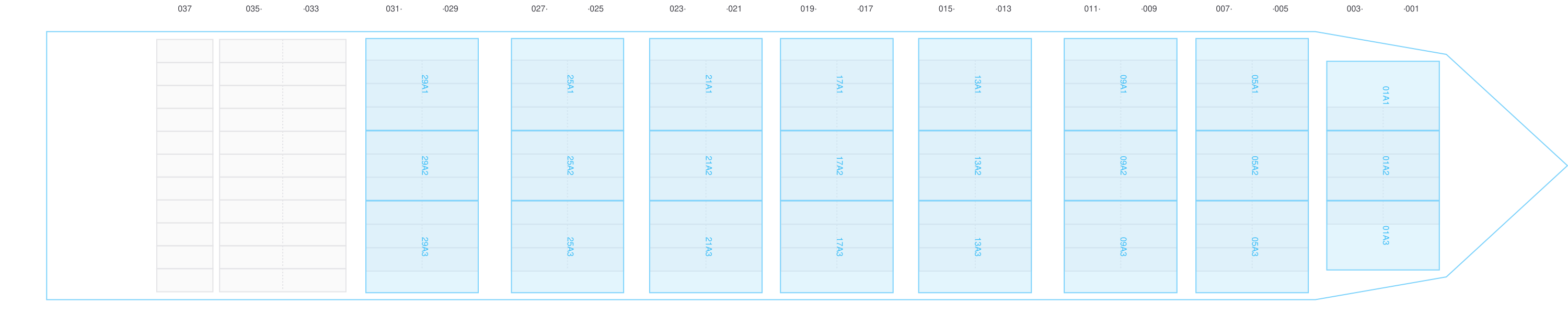 Deck view of SEVILLIA