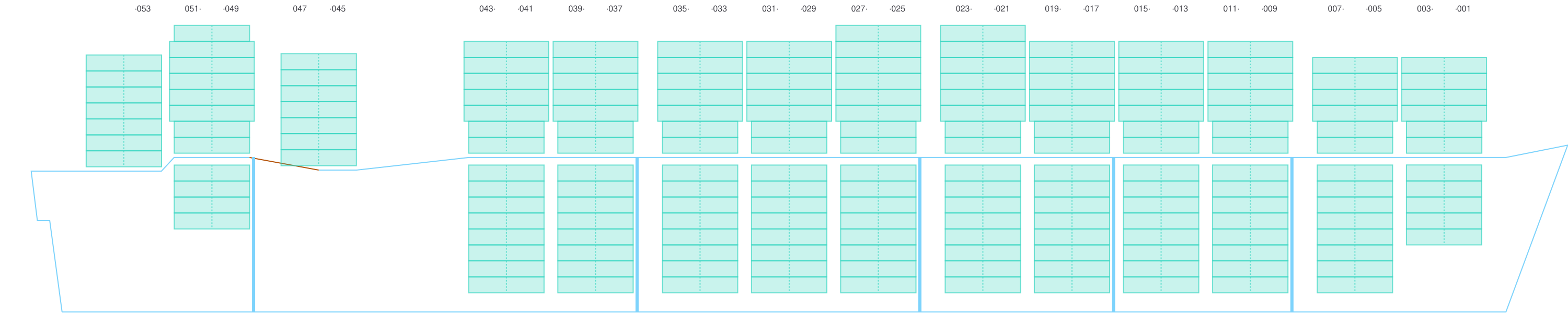 Side view of MAERSK CHILKA