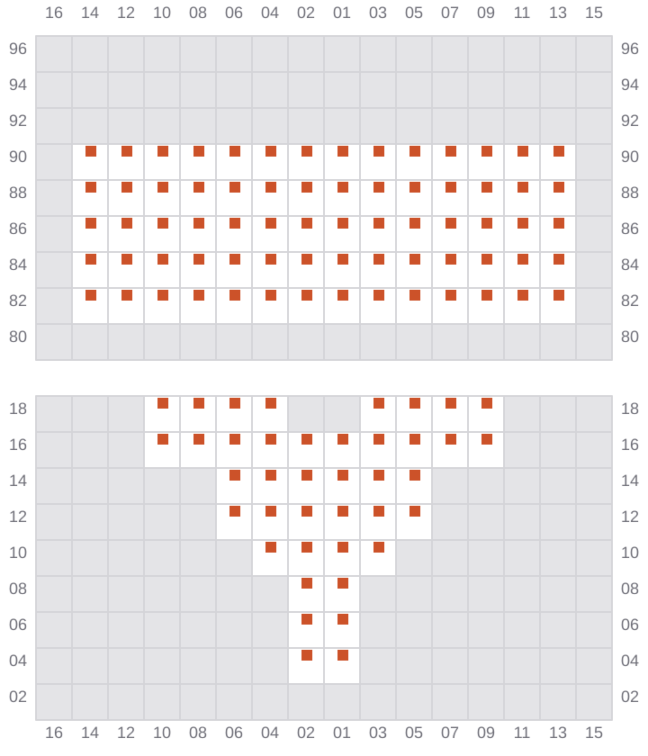 Bay 005 view and slots of NORTHERN MAJESTIC