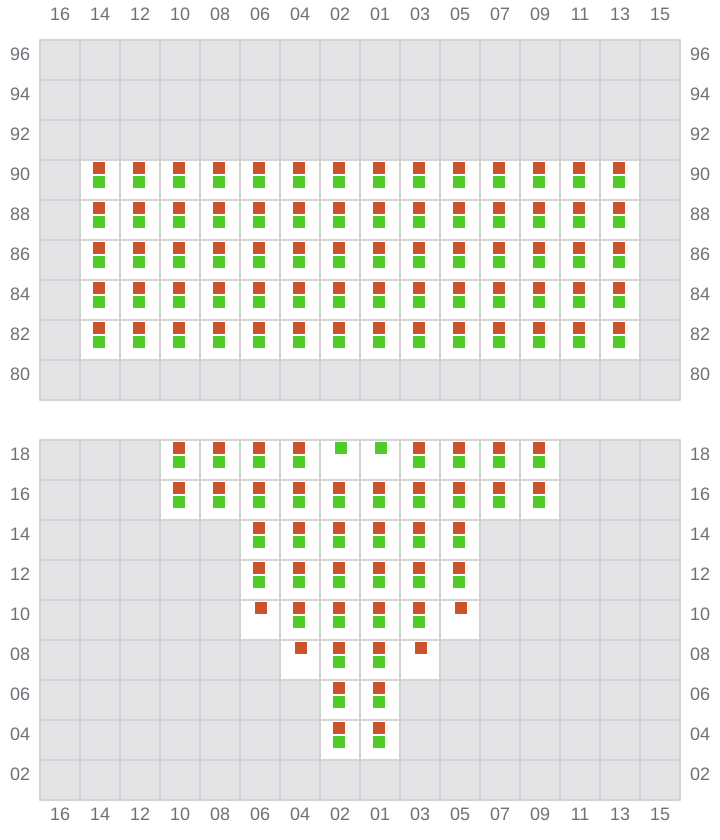 Bay 007 view and slots of NORTHERN MAJESTIC
