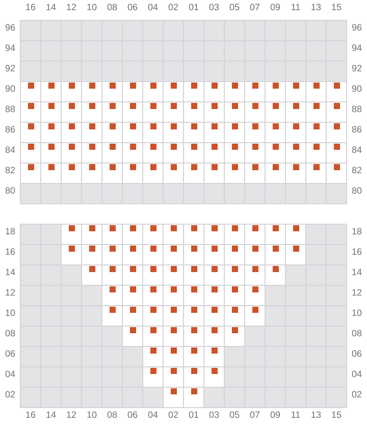 Bay 009 view and slots of NORTHERN MAJESTIC