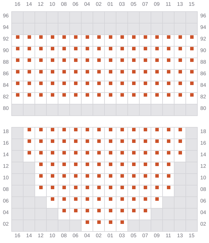 Bay 017 view and slots of NORTHERN MAJESTIC