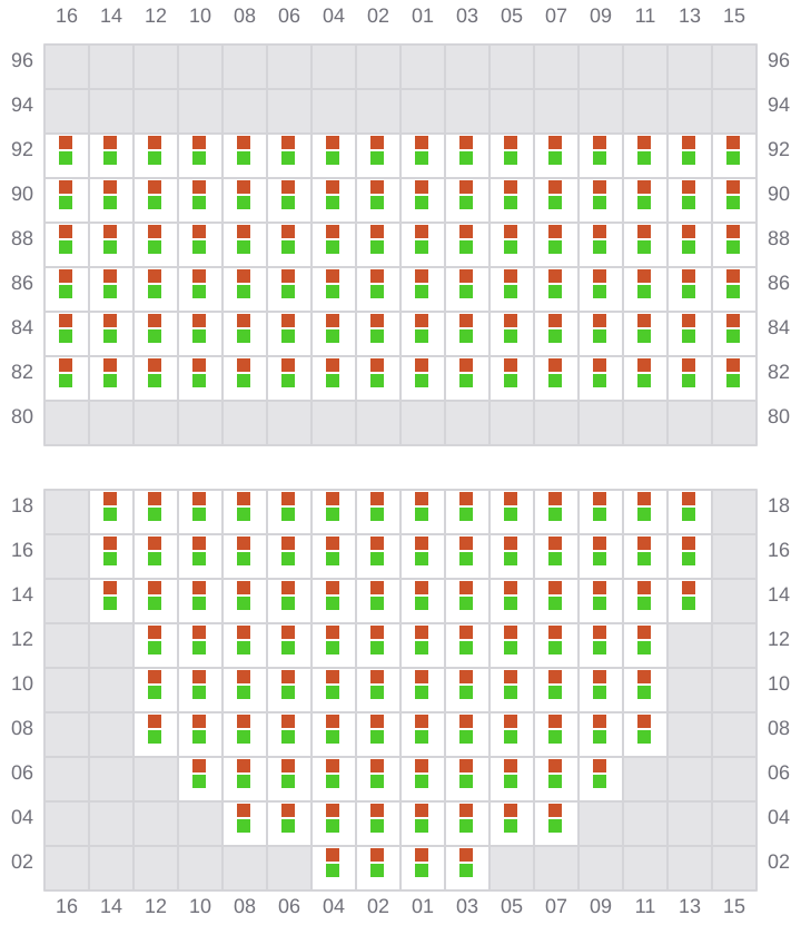 Bay 019 view and slots of NORTHERN MAJESTIC