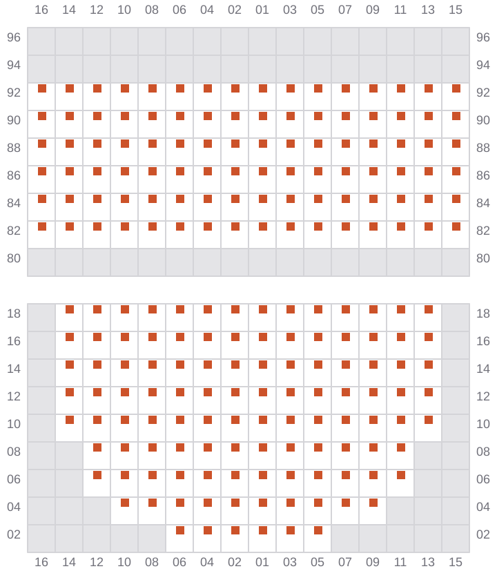 Bay 021 view and slots of NORTHERN MAJESTIC
