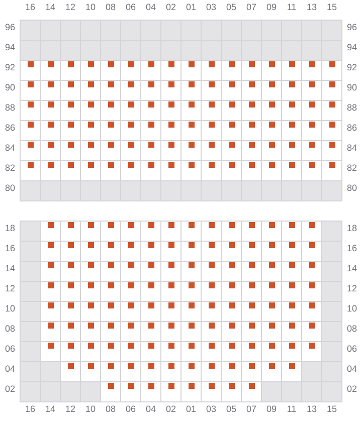 Bay 025 view and slots of NORTHERN MAJESTIC