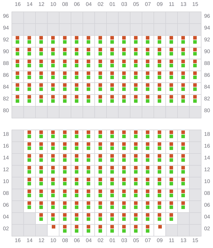 Bay 027 view and slots of NORTHERN MAJESTIC