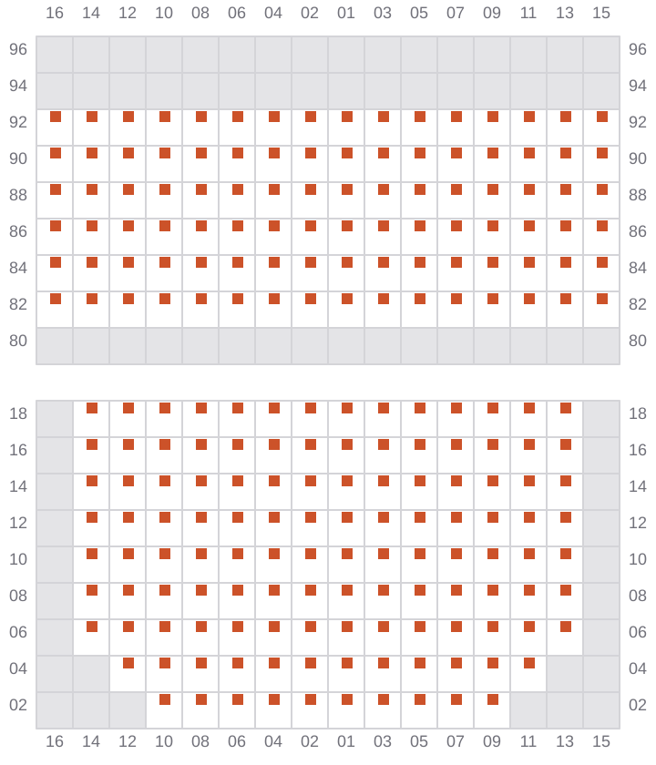 Bay 029 view and slots of NORTHERN MAJESTIC