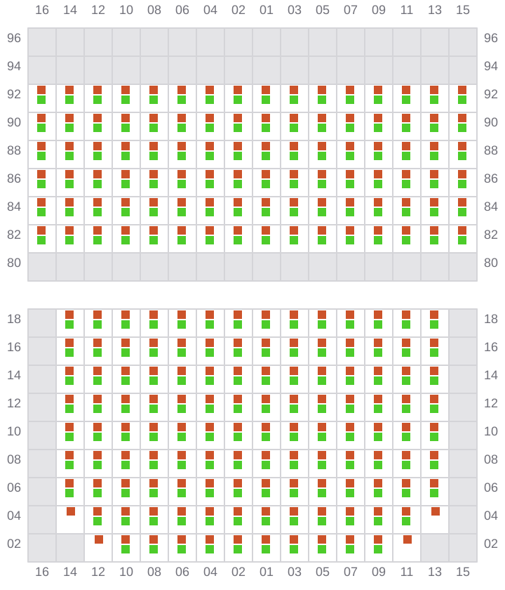 Bay 031 view and slots of NORTHERN MAJESTIC