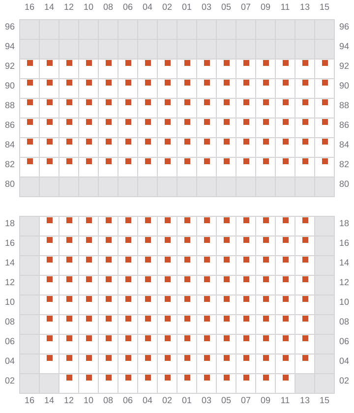 Bay 033 view and slots of NORTHERN MAJESTIC
