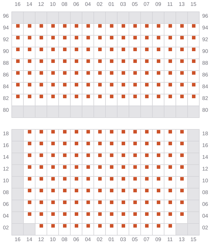 Bay 037 view and slots of NORTHERN MAJESTIC