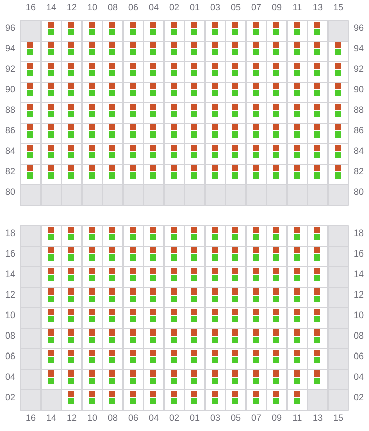 Bay 047 view and slots of NORTHERN MAJESTIC