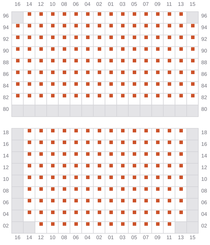Bay 049 view and slots of NORTHERN MAJESTIC