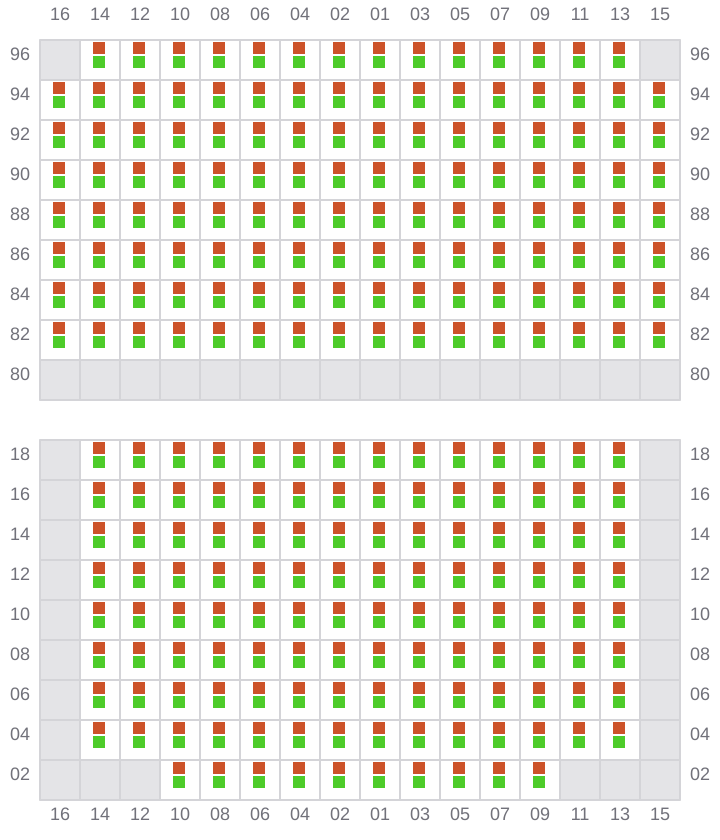 Bay 051 view and slots of NORTHERN MAJESTIC