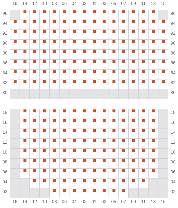 Bay 053 view and slots of NORTHERN MAJESTIC