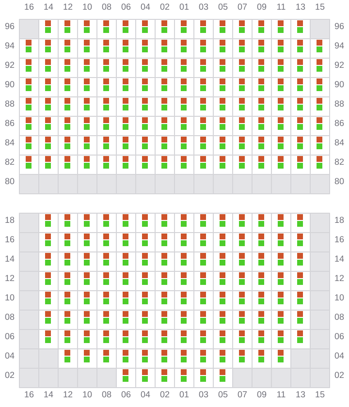 Bay 055 view and slots of NORTHERN MAJESTIC