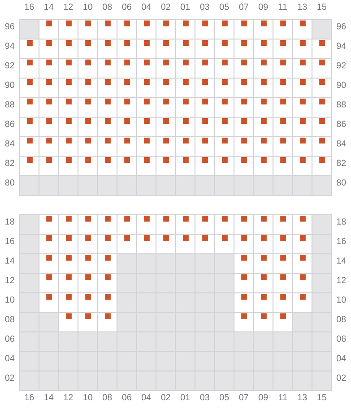 Bay 057 view and slots of NORTHERN MAJESTIC
