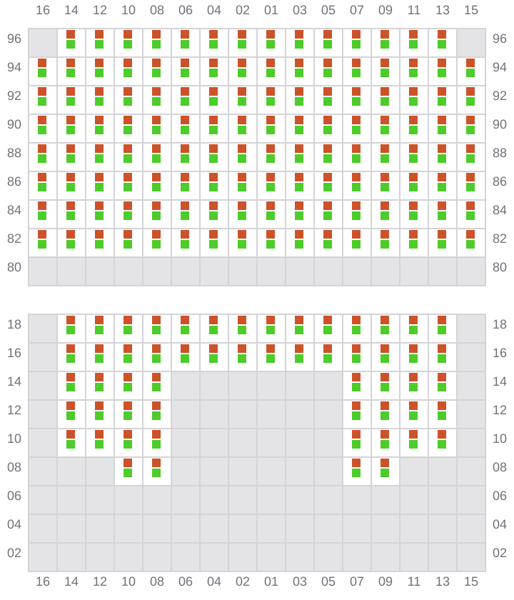 Bay 059 view and slots of NORTHERN MAJESTIC