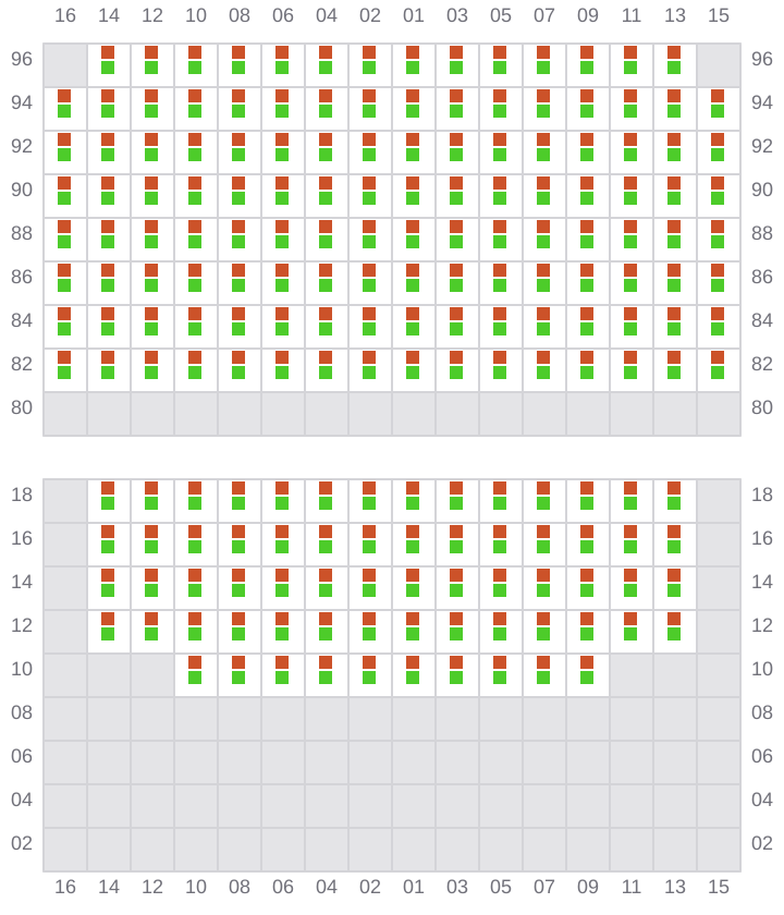 Bay 063 view and slots of NORTHERN MAJESTIC