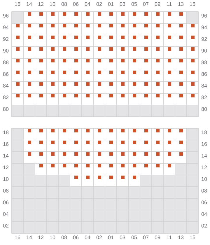 Bay 065 view and slots of NORTHERN MAJESTIC