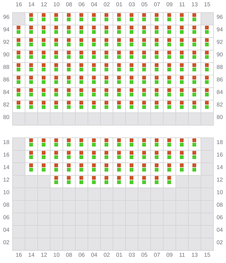Bay 067 view and slots of NORTHERN MAJESTIC
