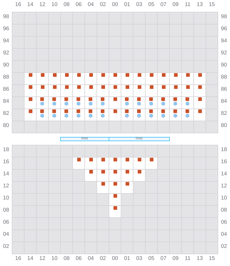 Bay 003 view and slots of SANTA CRUZ