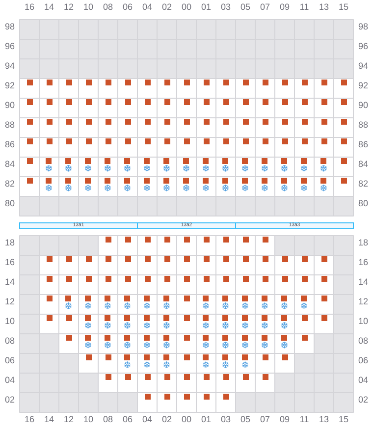 Bay 015 view and slots of SANTA CRUZ