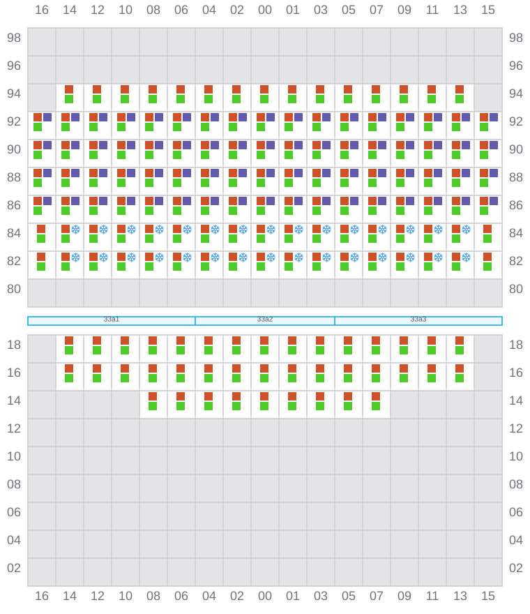 Bay 033 view and slots of SANTA CRUZ
