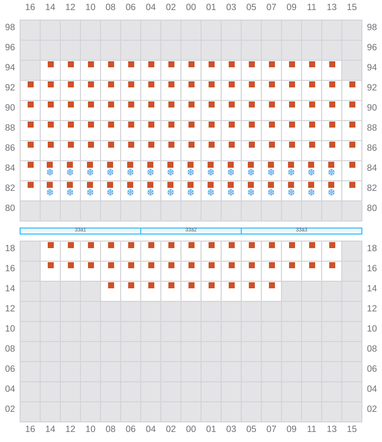 Bay 035 view and slots of SANTA CRUZ