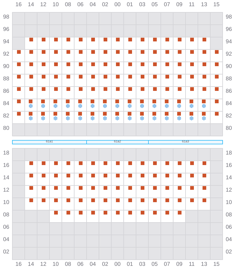 Bay 063 view and slots of SANTA CRUZ