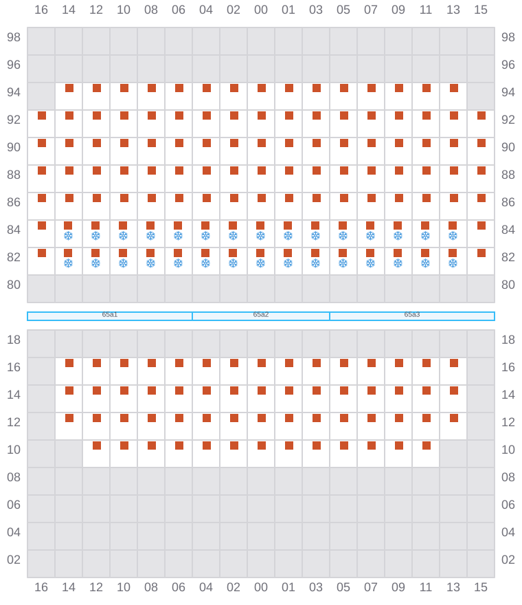 Bay 067 view and slots of SANTA CRUZ