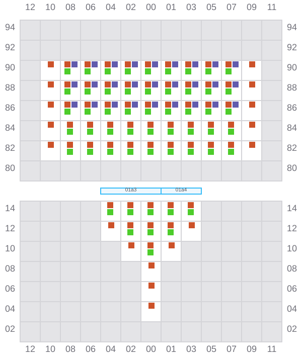 Bay 003 view and slots of REN JIAN 16