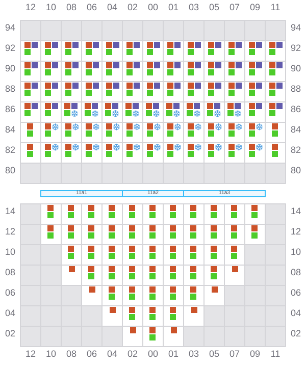 Bay 011 view and slots of REN JIAN 16
