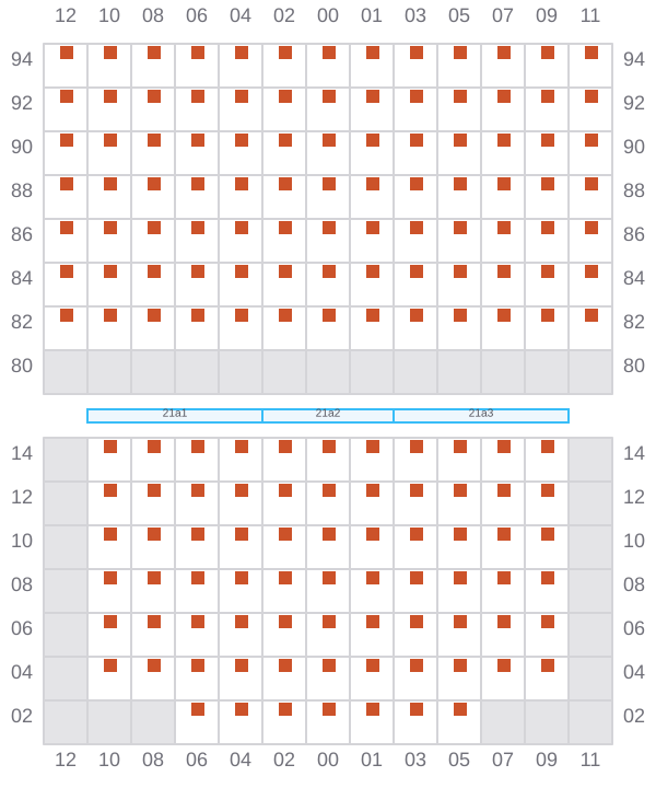 Bay 021 view and slots of REN JIAN 16