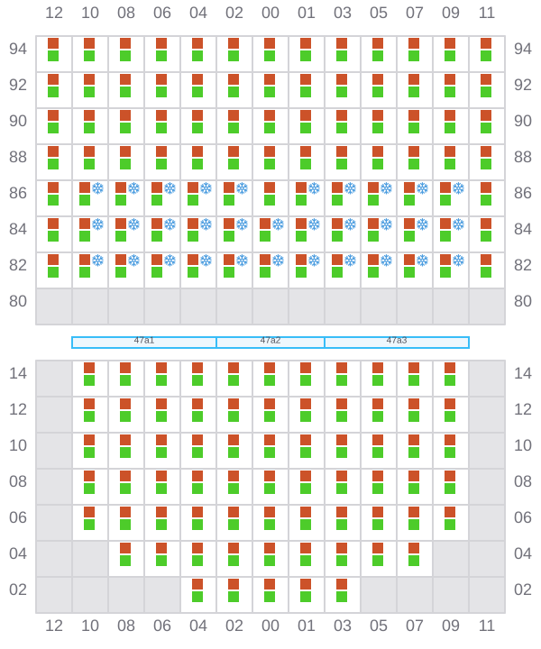 Bay 047 view and slots of REN JIAN 16