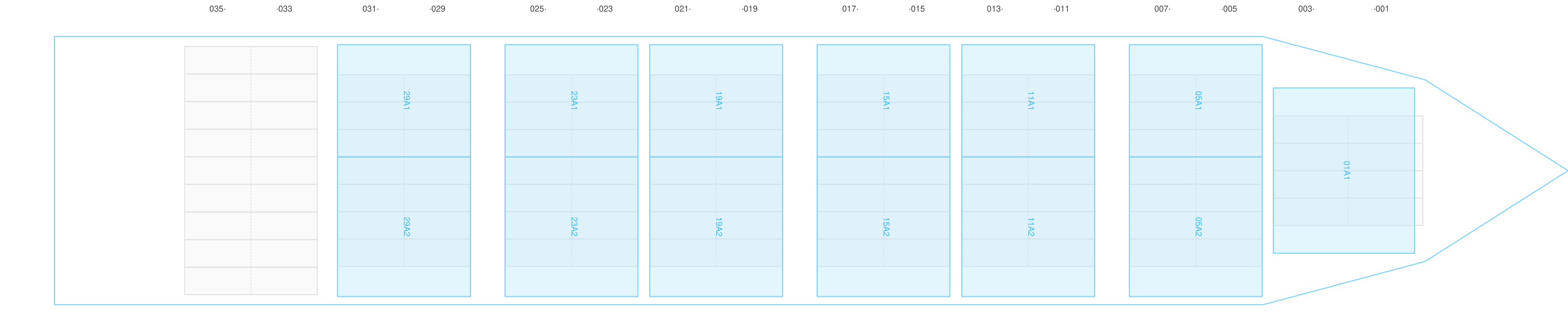 Deck view of CONTSHIP UNO