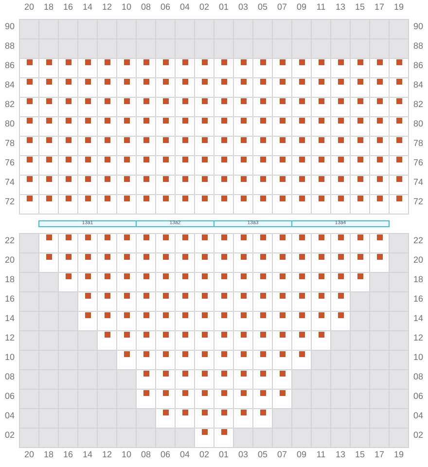Bay 013 view and slots of YM WELCOME