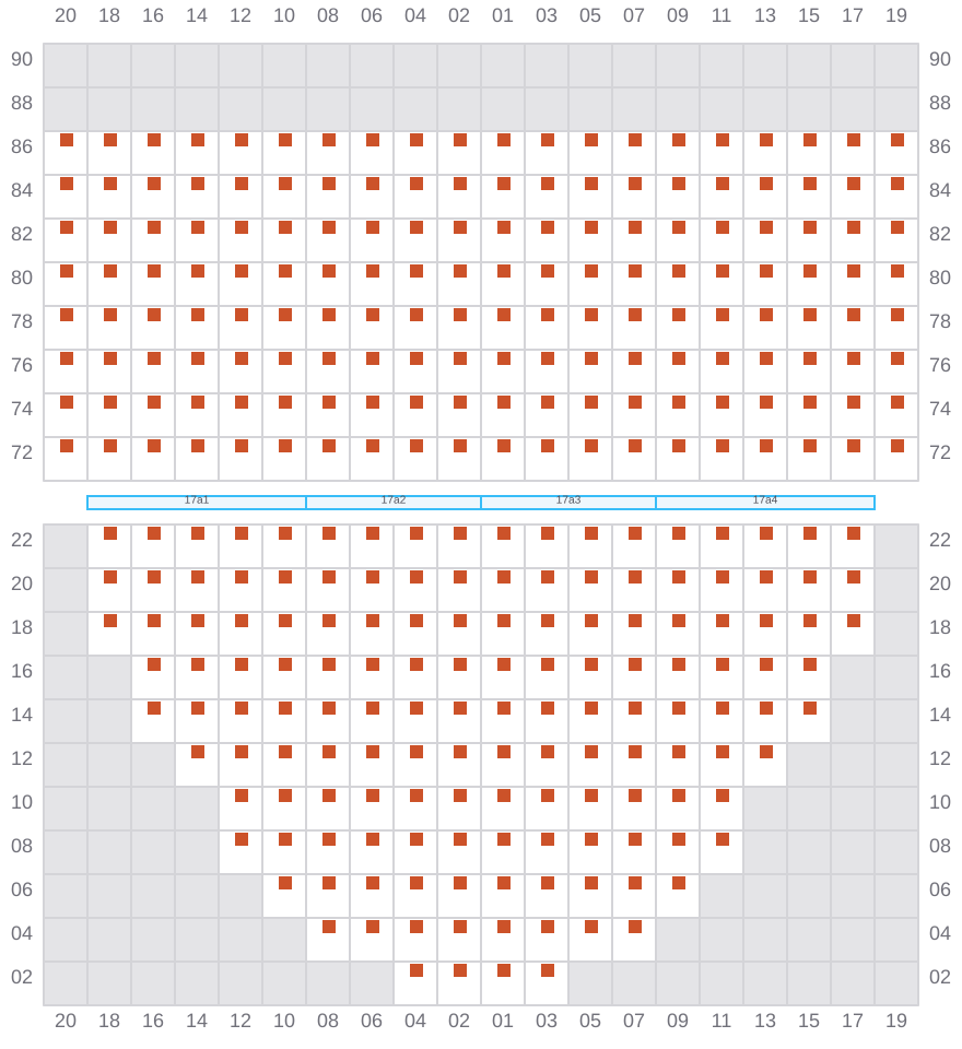 Bay 017 view and slots of YM WELCOME