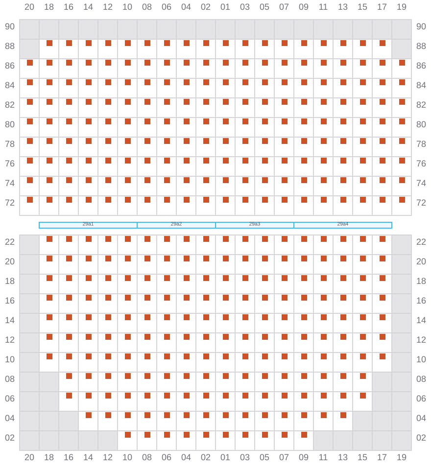 Bay 029 view and slots of YM WELCOME