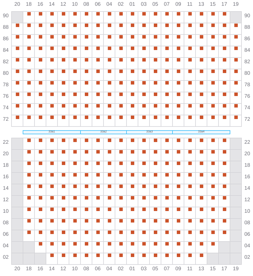 Bay 033 view and slots of YM WELCOME