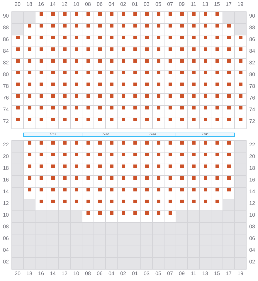 Bay 077 view and slots of YM WELCOME